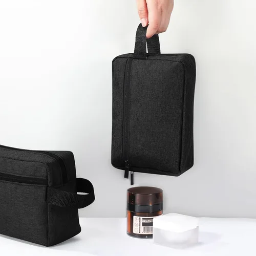 Vista 6 de Paterr Neceser de Viaje de 16 Piezas para Mujeres y Hombres, Grande, Resistente al Agua, Bolsa de Afeitar Colgante, Bolsa Cosmética con Asa y Negro