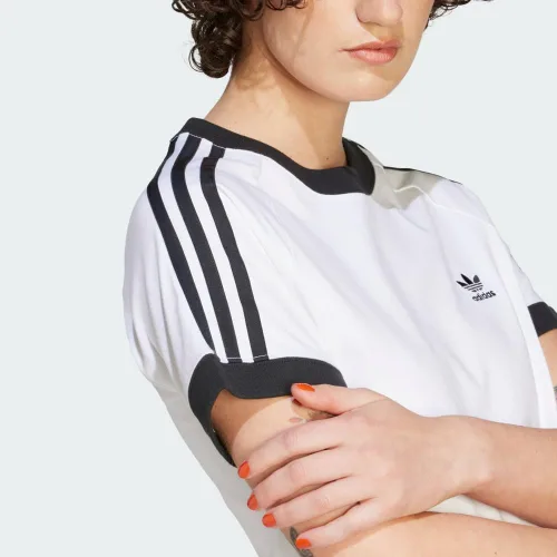 Vista 7 de adidas Originals Adicolor Classics - Camiseta delgada de 3 rayas para mujer