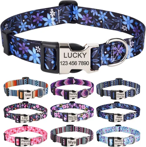 Vista 19 de Collar de perro personalizado con la bandera estadounidense, collar patriótico para perro del 4 de julio, collares temáticos para perros para el Día