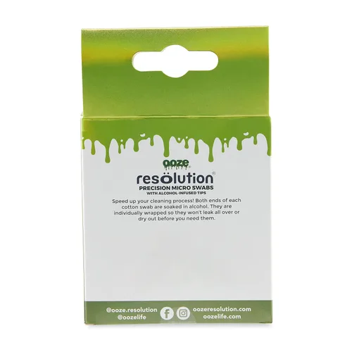 Vista 5 de Ooze Resolution - Hisopos de algodón con alcohol, bastoncillos de algodón rellenos de alcohol para frotar, microhisopos de precisión súper delgados