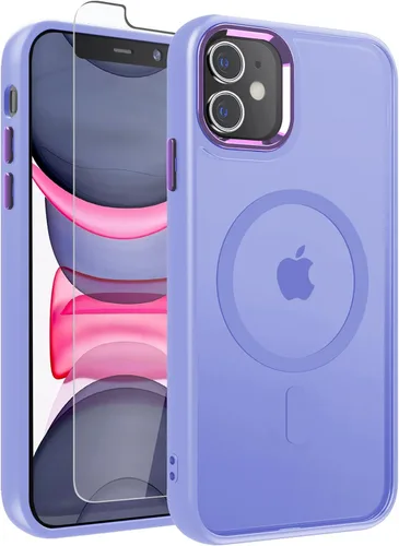 Vista 87 de WRJ Funda magnética mate para iPhone Air de 6.5 pulgadas, [compatible con Magsafe] [protección contra caídas de grado militar], delgada Negro