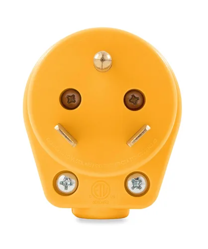 Vista 3 de Camco 55283 30 AMP Mini enchufe macho de repuesto con asa Powergrip