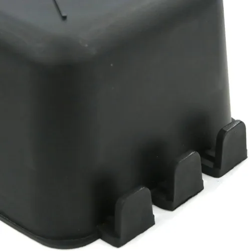 Vista 7 de The ROP Shop Paquete de 6 tazas de jaula negras hechas de plástico flexible que evitan que se congelen y se rompan
