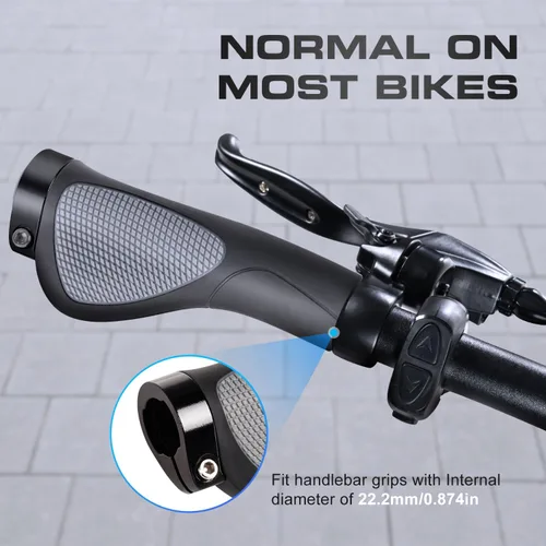 Vista 6 de Addmotor Agarres para manillar de bicicleta, protección de muñeca, textura suave, material de poliuretano, apto para manillar de bicicleta de 0.874