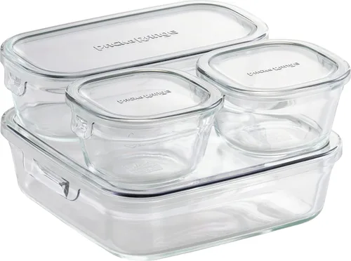 Vista 14 de iwaki PS-PRN-4G1 Heat Resistant Glass Storage Containers, Green, Set of 4, Pack & Range