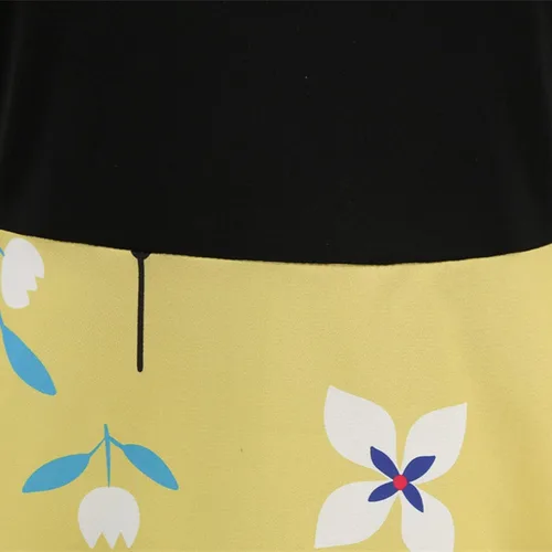 Vista 9 de Vestido de Halloween para mujer 2022 con estampado de moda de manga larga con cuello en V y dobladillo casual