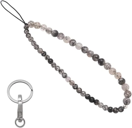 Vista 8 de C&L Accessories - Colgante con cuentas para teléfono celular, correa de muñeca, piedra preciosa natural hecha a mano