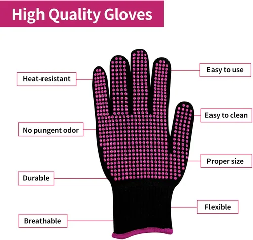 Vista 6 de HTVRONT Máquina automática de prensa de calor y guantes resistentes al calor