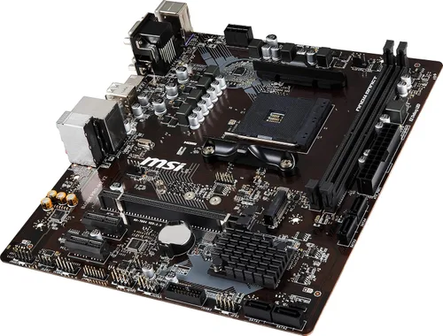 Vista 12 de MSI ProSeries AMD Ryzen 1ª y 2ª generación AM4 M.2 USB 3 DDR4 D-Sub DVI HDMI Micro-ATX placa base (B450M PRO-M2 Max) (B450MPM2MAX)