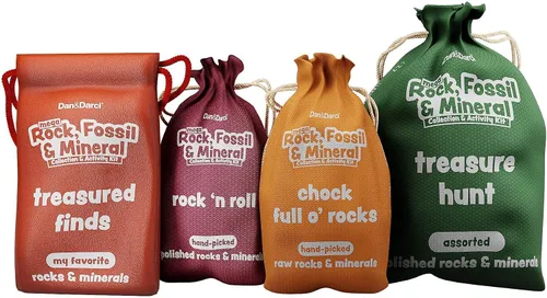 Vista 8 de Mega Rock, Fossil & Mineral Collection - Kit de actividades relacionadas con rocas, minerales y fósiles Incluye más de 250 ejemplares reales