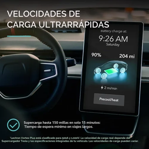Vista 7 de Lectron NACS a CCS Adaptador para Vehículo Eléctrico con Interbloqueo - (500A/1,000V) - Compatible con Supercargadores Tesla - Carga Rápida CCS1 EV