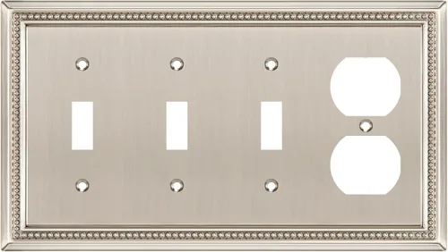 Vista 46 de Henne Bery Sunken Pearls Placa de Pared Decorativa de Servicio Pesado Placa de Interruptor Cubierta de Tomacorriente