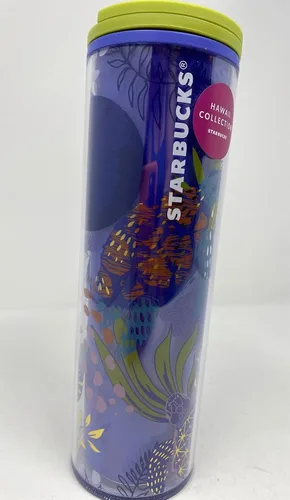Vista 2 de Starbucks Hawaii Collection - Vaso de luna de tortuga marina azul de 16 onzas