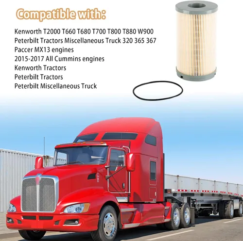 Vista 2 de GETOPAUTO K37-1029 Elemento de filtro de combustible compatible con Paccar Peterbilt Kenworth FS20172 K37-1012 K37-1011