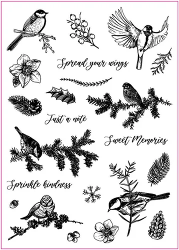 Vista 14 de Tis Season Sello de Goma Transparente con Sentimientos, Dichos y Frases de Feliz Navidad para Álbumes de Recortes/Fotos Decorativas y Elaboración