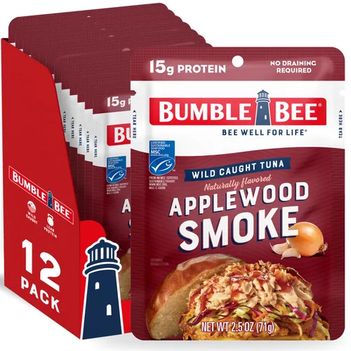 Vista 26 de Bumble Bee - Bolsa de atún sazonado con ajo asado y hierbas, 2.5 onzas