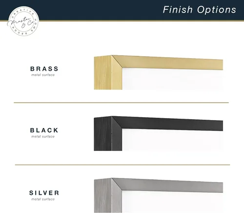 Vista 5 de MCS Master & Co. Foundry Metal 12x18 Marco de póster, marco de pared vertical y horizontal de gran tamaño para fotos, pósteres e impresiones Negro