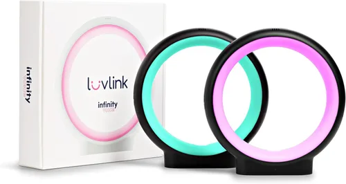 Vista 11 de LuvLink Infinity Voice v2 Send Sounds & Color - Lámpara de amistad galardonada (juego de dos, blanco)