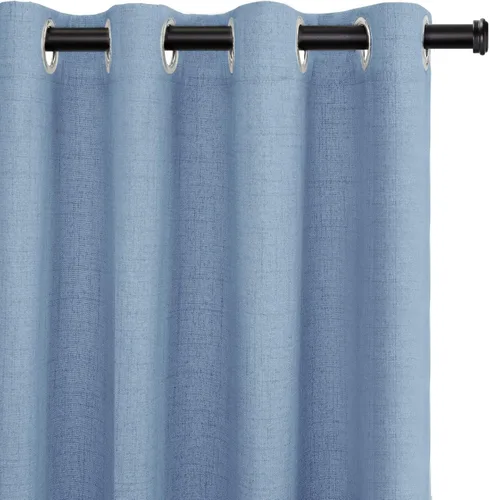 Vista 12 de Cortinas 100% Blackout Shield para puerta corrediza, cortinas extra anchas de 108 pulgadas de largo, cortinas con ojales para puerta de patio, 50