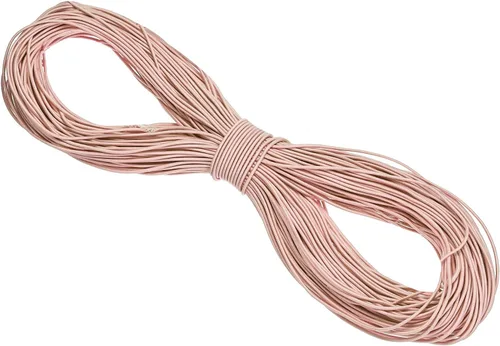 Vista 39 de PATIKIL Cuerda elástica elástica de 109 yardas (328.1 ft), cuerda elástica pesada de 0.059 in, albaricoque para manualidades, correas de gancho
