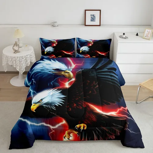 Vista 24 de Castle Fairy Juego de edredón con diseño de gato lindo para niños, tamaño twin, juego de ropa de cama con hojas de flores, luna, noche y cielo