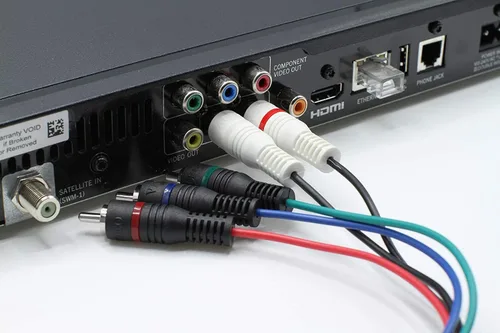 Vista 5 de THE CIMPLE CO Cable de audio y video componente RCA de 5 partes de 6 pies – Cable de TV componente YPbPr con compuesto de audio para 480i, 480p