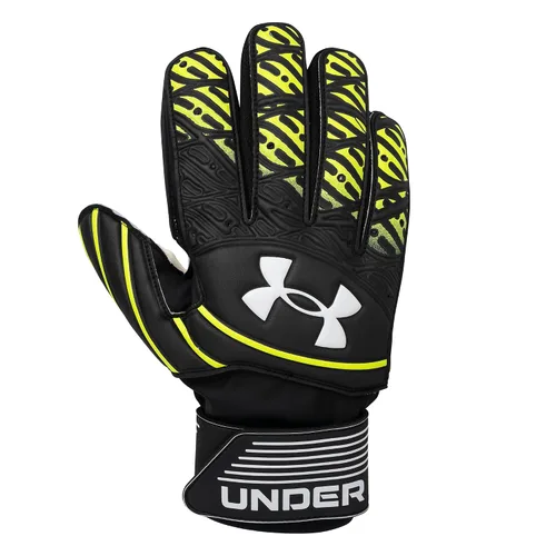 Vista 2 de Under Armour UA Magnetico Pro Jr Guantes Portero Negro/Alta Visualización Amarillo 4