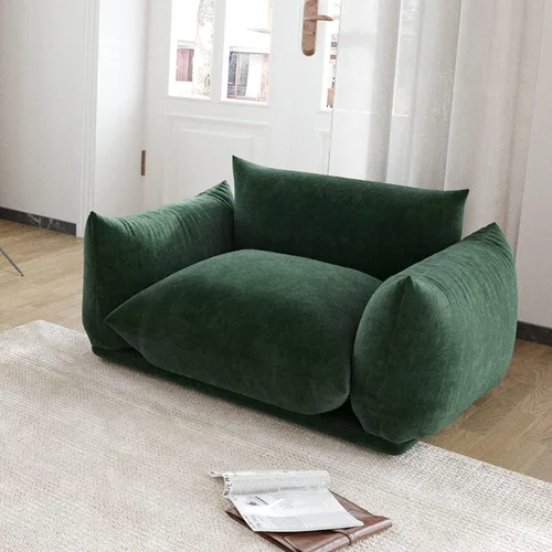 Vista 14 de JACH Mid-Century - Sofá modular moderno de felpilla para sala de estar, sofás minimalistas profundos de 3 asientos con cojín grueso, muebles cómodos