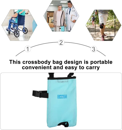 Vista 9 de Healifty Funda de catéter con bolsa de drenaje urinario Bolsa de drenaje de bilis para pacientes ancianos mayores 50.7 fl oz