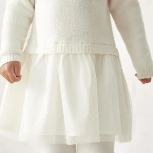 Vista 5 de Gerber Vestido tipo suéter para bebés y niñas pequeñas con falda de tul