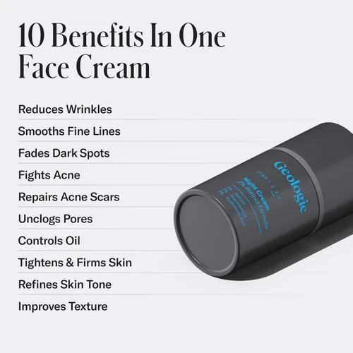 Vista 2 de Geologie Crema facial antienvejecimiento con retinol Fórmula mejorada de retinol de 0.2% para resultados eficaces Reduce líneas finas y arrugas