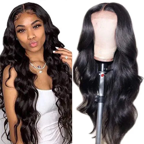 Vista 18 de Pelucas de cabello humano ondulado HD de densidad 250 con encaje frontal, prearrancadas de 13 x 4, pelucas de cabello humano con baby hair, sin