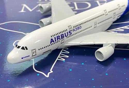 Vista 4 de 1/400 OriginalA380 Airbus A380 Diecast Modelo de Avión Decoración Regalo 16CM Aviones Coleccionables