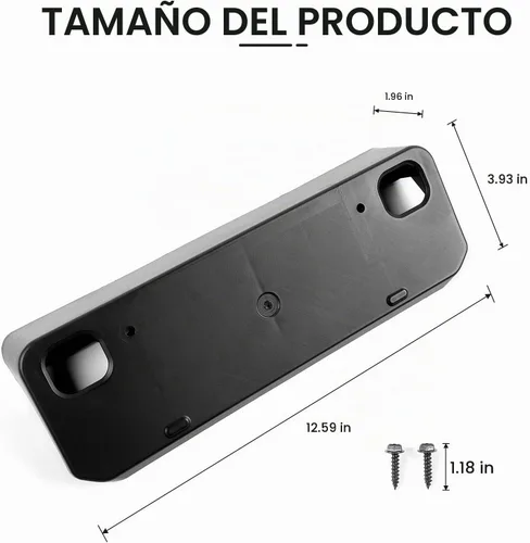 Vista 3 de Voodonala Marco de soporte de placa frontal para 4runner para Toyota 4runner 2010-2025+, soporte para placa de matrícula, accesorios exteriores ABS