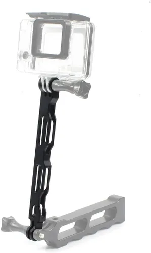 Vista 4 de Brazo de extensión de aleación de aluminio para montaje en poste de metal, compatible con Gopro Hero 3 3+ 4 5 6 /Yi/4K/SJCAM Selfie Pole
