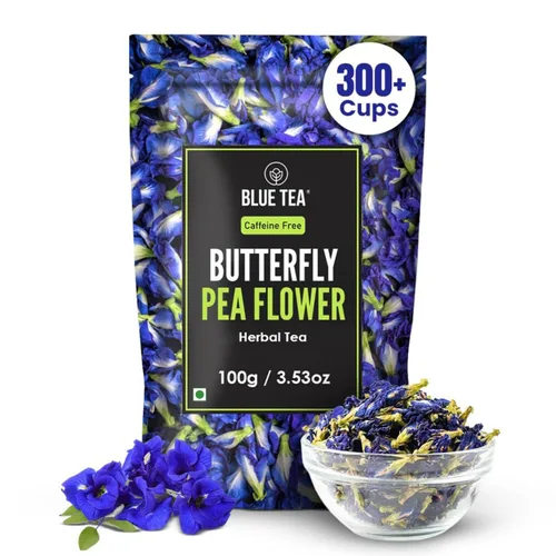 Vista 12 de BLUE TEA - Té de flor de guisante mariposa - 0.35 onzas (más de 40 tazas) suelto Rico en antioxidantes Sin cafeína - Té desintoxicante - A base