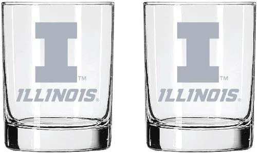 Vista 29 de Alabama - Juego de 2 vasos de cristal grabado satinado de 2 caras Marea carmesí de Alabama