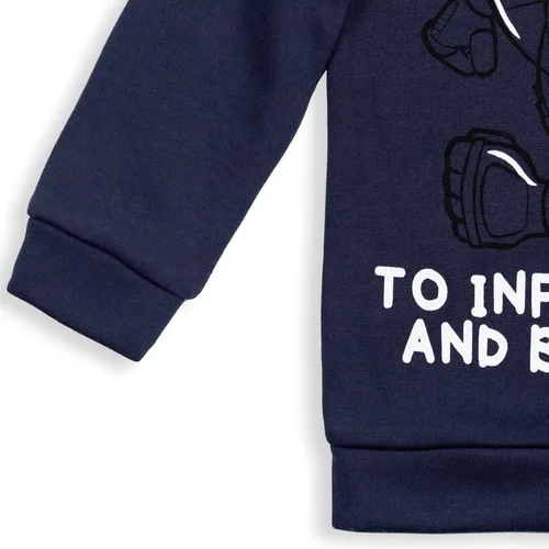 Vista 7 de Disney Pixar Toy Story Buzz Lightyear Woody Rex Forky - Sudadera con capucha de forro polar para niños pequeños