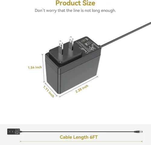 Vista 3 de Adaptador de 5 V CA/CC compatible con Yealink T29G T32G T33G T38G MP56 T48U T46U T48G T57W SIP-T54W Teléfono IP YLPS052000B1-US YLPS052000B-US