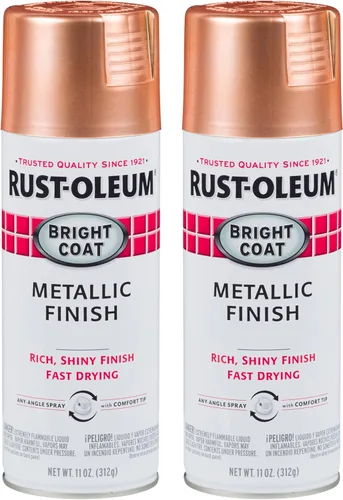 Vista 17 de Rust-Oleum 7715830 Stops Rust Bright Coat Pintura en Aerosol Metálica, 11 Oz, Aluminio