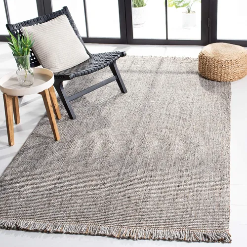Vista 16 de SAFAVIEH Natural Fiber Collection - Alfombra decorativa de 2 x 3 pies, carbón y natural, yute tejido a mano, ideal para zonas de alto tráfico