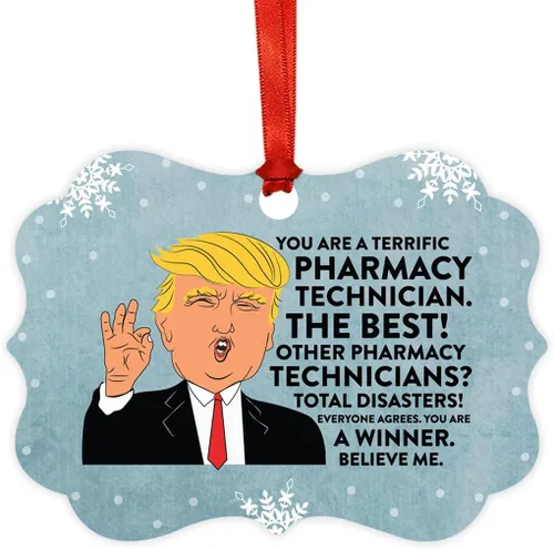 Vista 113 de Andaz Press Presidente Donald Trump Fancy Frame Recuerdo Adorno de Navidad Regalo de broma Ejecutivo de Cuenta, 1 paquete, Divertidas Ideas