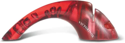 Vista 3 de Victorinox Afilador Manual de Cuchillos Portátil, 1.4" x 4.66" x 9". (7.8715) NSF approved handheld sharpener featuring an ergonomic non-slip grip