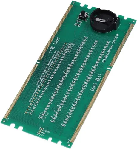 Vista 3 de VBESTLIFE - Tarjeta base de escritorio para PC, DDR 2/DDR 3 RAM con ranura de memoria RAM con luz LED