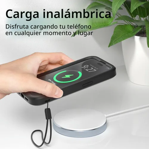 Vista 7 de WXR Compatible con iPhone 15 Pro, parachoques de silicona suave y parte trasera de policarbonato duro transparente e interior de policarbonato duro