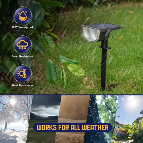 Vista 5 de Kyosho Luces solares impermeables para exteriores, focos de paisaje Varios