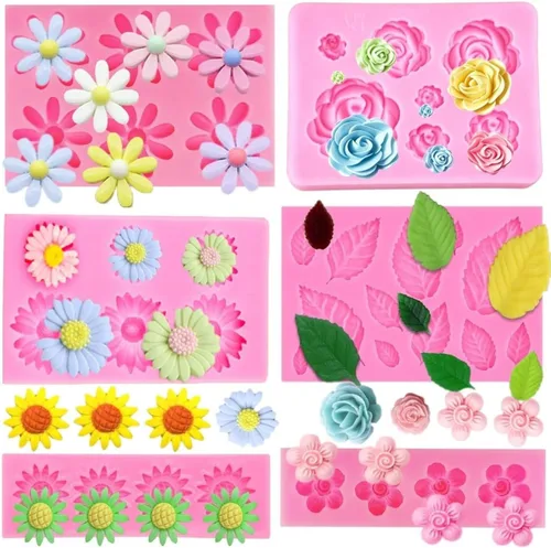 Vista 6 de Molde de silicona para arco, 2 piezas con 4 agujeros, molde de chocolate para arco, moldes de fondant para arcos, moldes de azúcar para caramelos