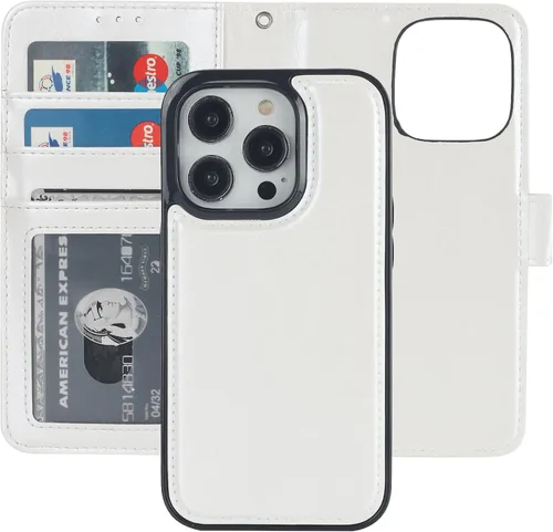 Vista 22 de Bocasal - Funda tipo cartera desmontable para iPhone 14 Pro, color negro