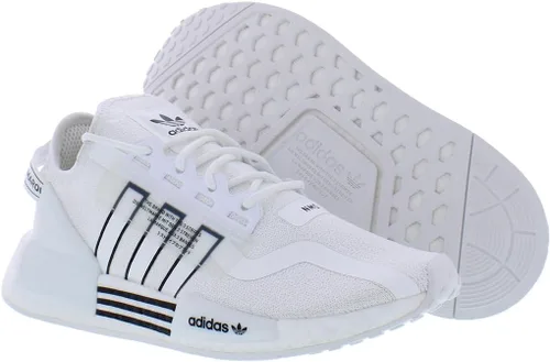 Vista 4 de adidas Zapatos NMD_R1 V2 para hombre, estilo fresco, tecnología de primer nivel, parte superior de punto, comodidad, fabricados con 50% plástico