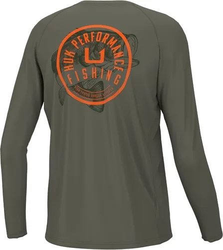 Vista 21 de HUK Camisa unisex de camuflaje Pursuit para niños Camisa de manga larga para niños Sotavento de roble musgoso